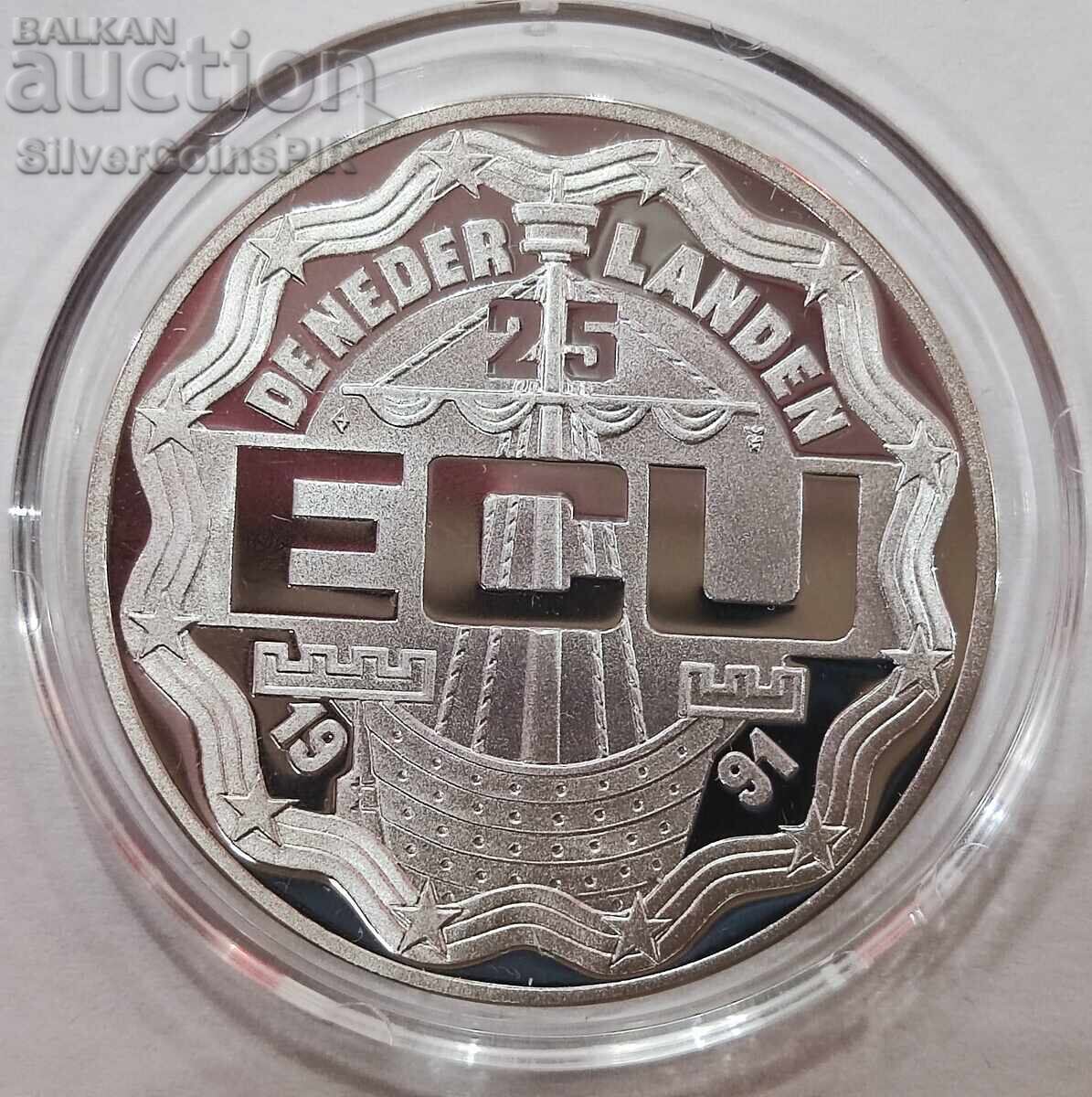 Παράδοση Silver 25 ECU Erasmus 1991 Ολλανδία Παράδοση Silver 25 ECU Erasmus 1991 Ολλανδία