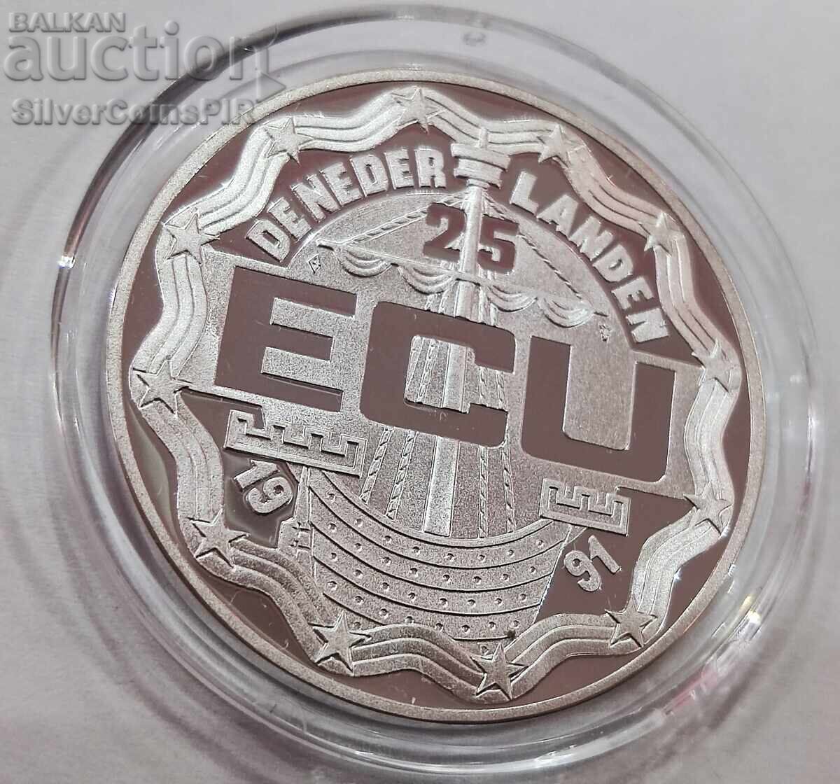 Silver 25 ECU Erasmus 1991 Ολλανδία - 5 Silver 25 ECU Erasmus 1991 Ολλανδία - 5