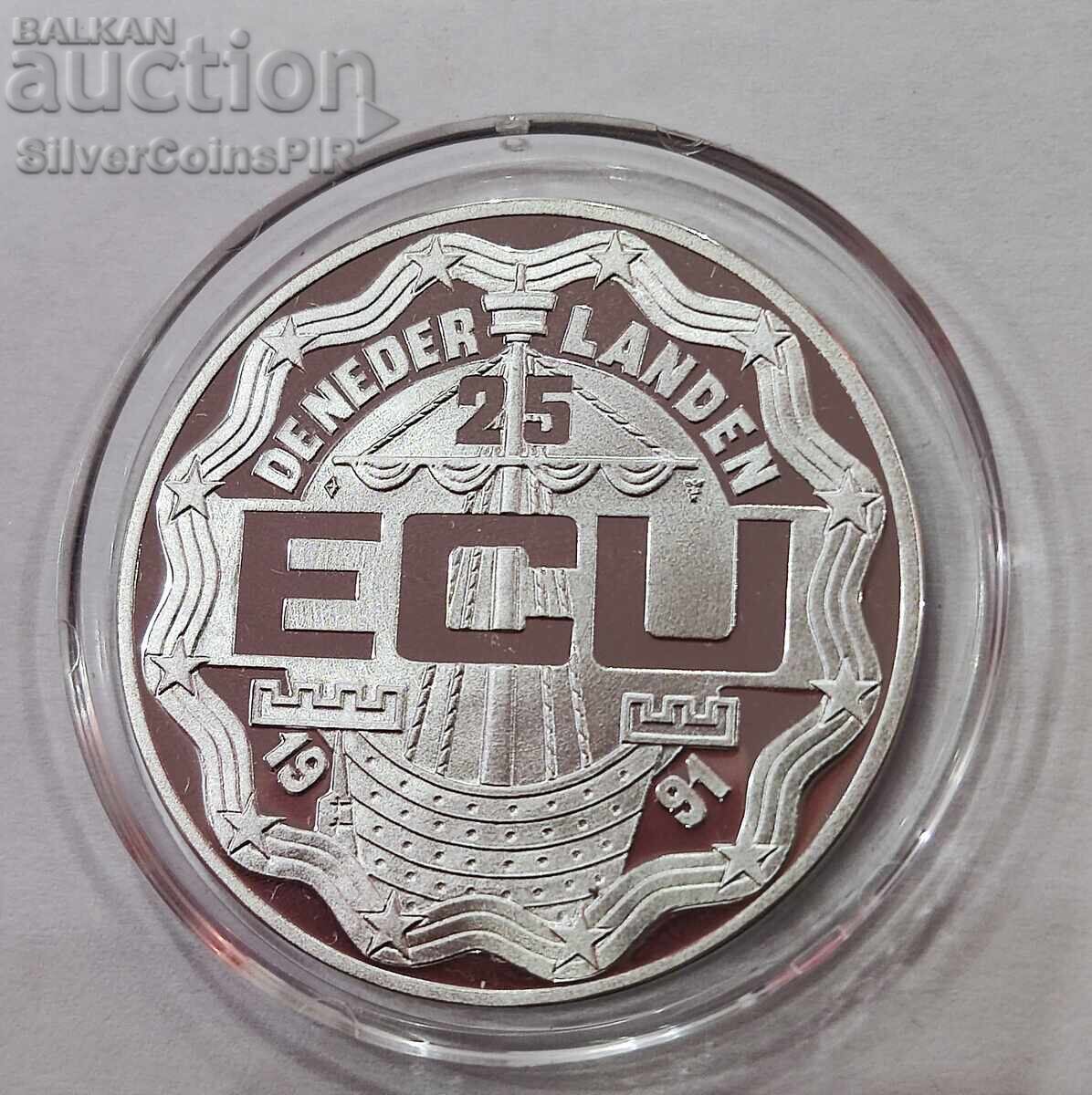 Silver 25 ECU Erasmus 1991 Ολλανδία - 6 Silver 25 ECU Erasmus 1991 Ολλανδία - 6