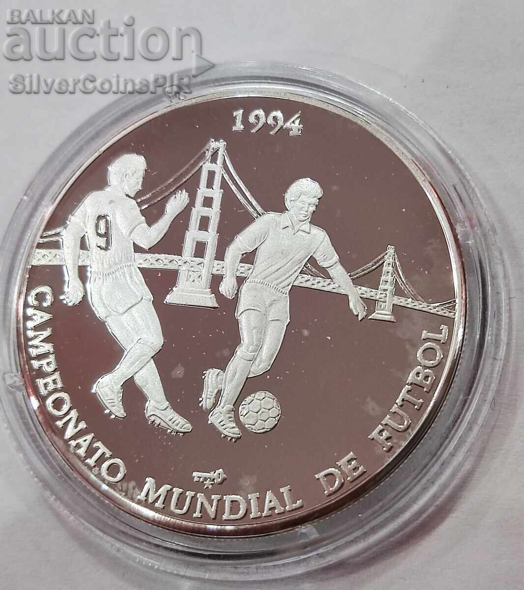 Сребро 10 Песо Световно по Футбол 1994 Куба - 5 Сребро 10 Песо Световно по Футбол 1994 Куба - 5