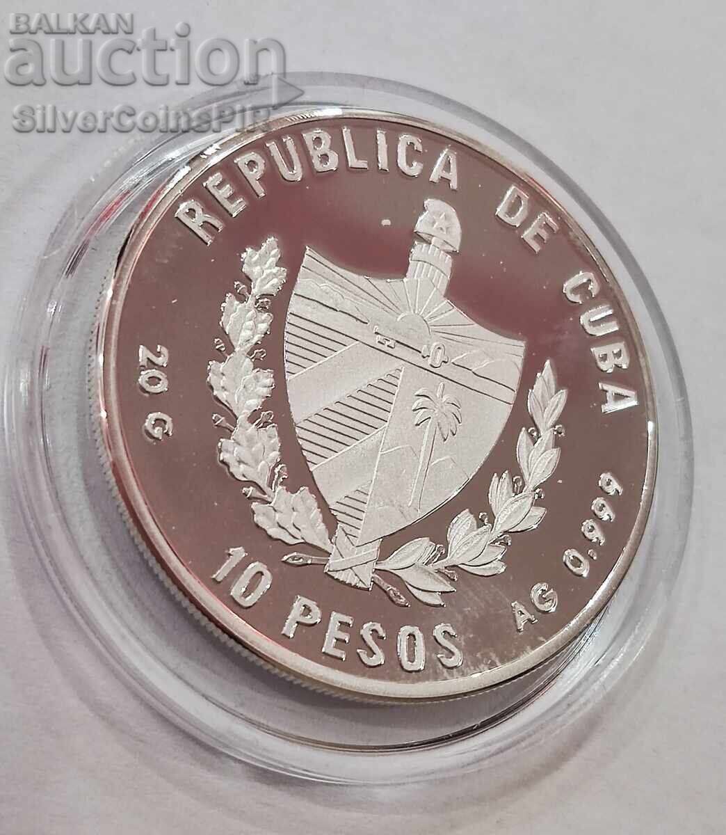 Сребро 10 Песо Световно по Футбол 1994 Куба - 7 Сребро 10 Песо Световно по Футбол 1994 Куба - 7