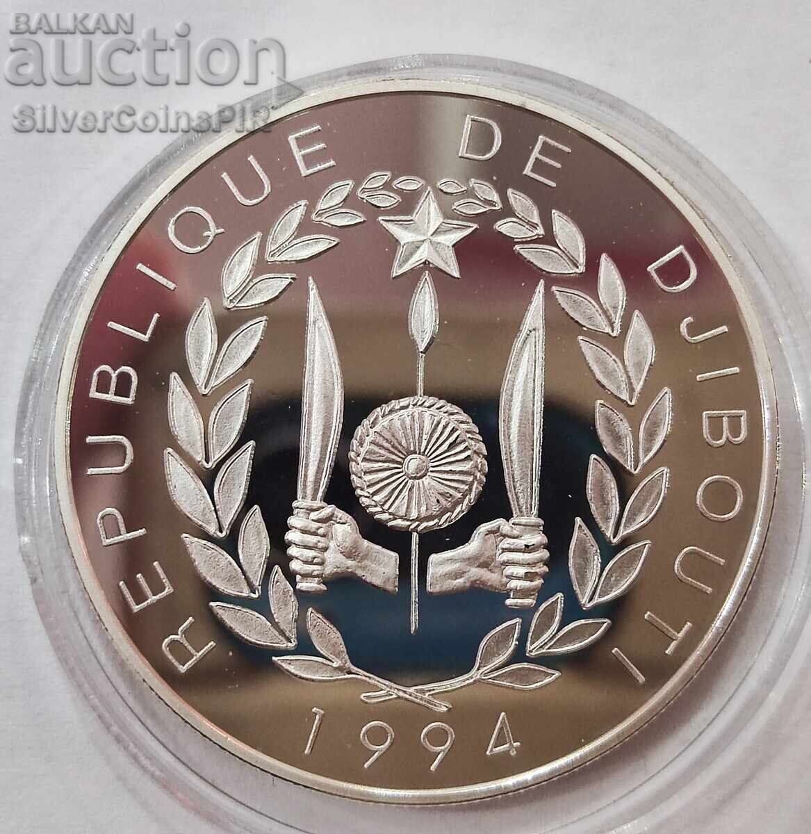 Argint 100 de franci FIFA World Cup 1994 Djibouti - 5 Argint 100 de franci FIFA World Cup 1994 Djibouti - 5