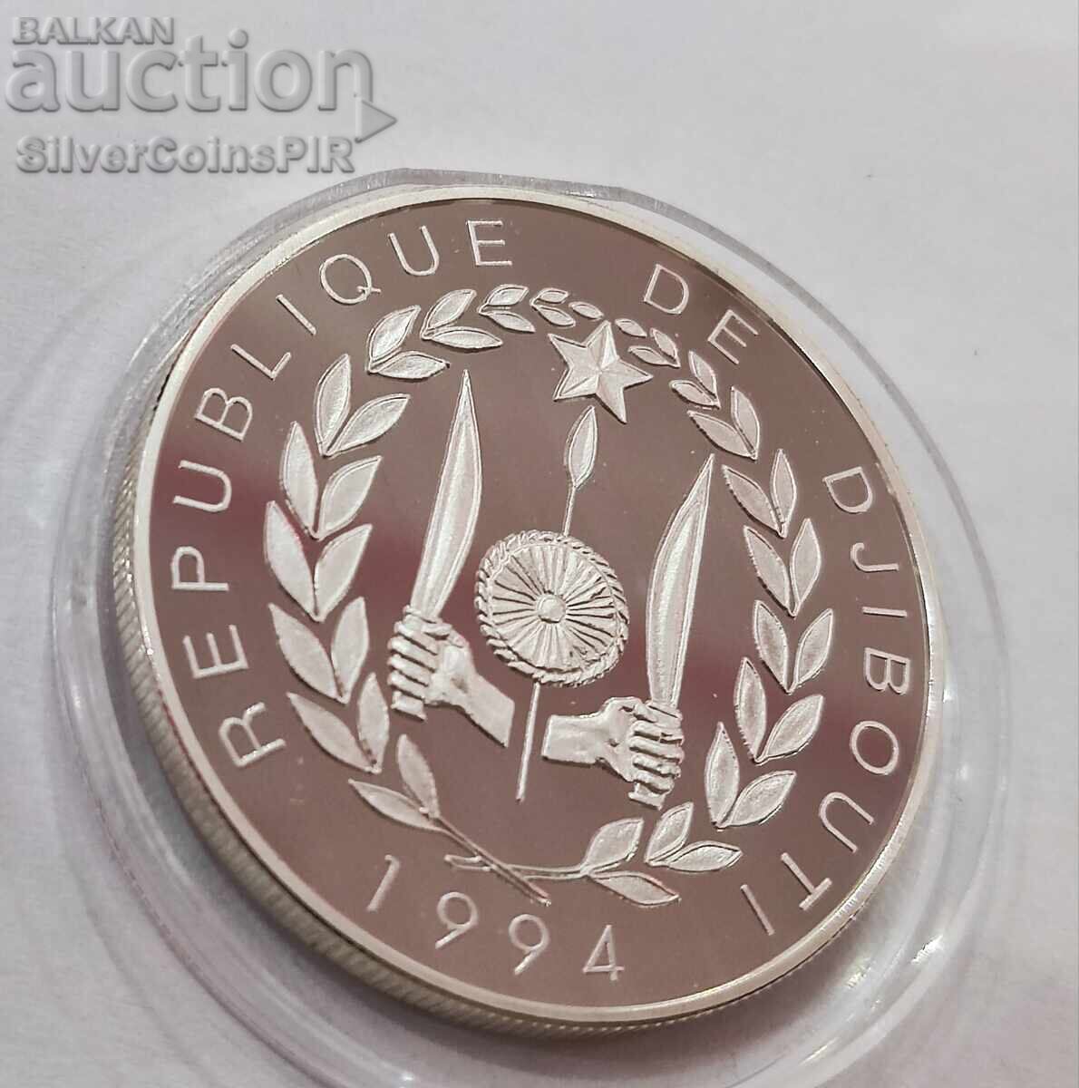 Argint 100 de franci FIFA World Cup 1994 Djibouti - 6 Argint 100 de franci FIFA World Cup 1994 Djibouti - 6