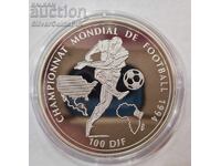 Argint 100 de franci FIFA World Cup 1994 Djibouti