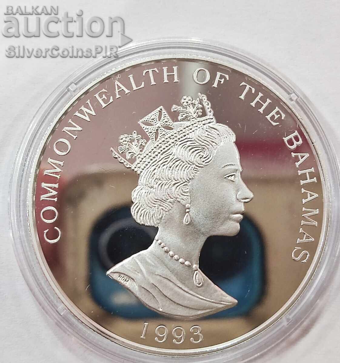 Сребро 5 Долара Световно по Футбол 1993 Бахами с цена 0.01 лв. | € 0.01 Сребро 5 Долара Световно по Футбол 1993 Бахами с цена 0.01 лв. | € 0.01