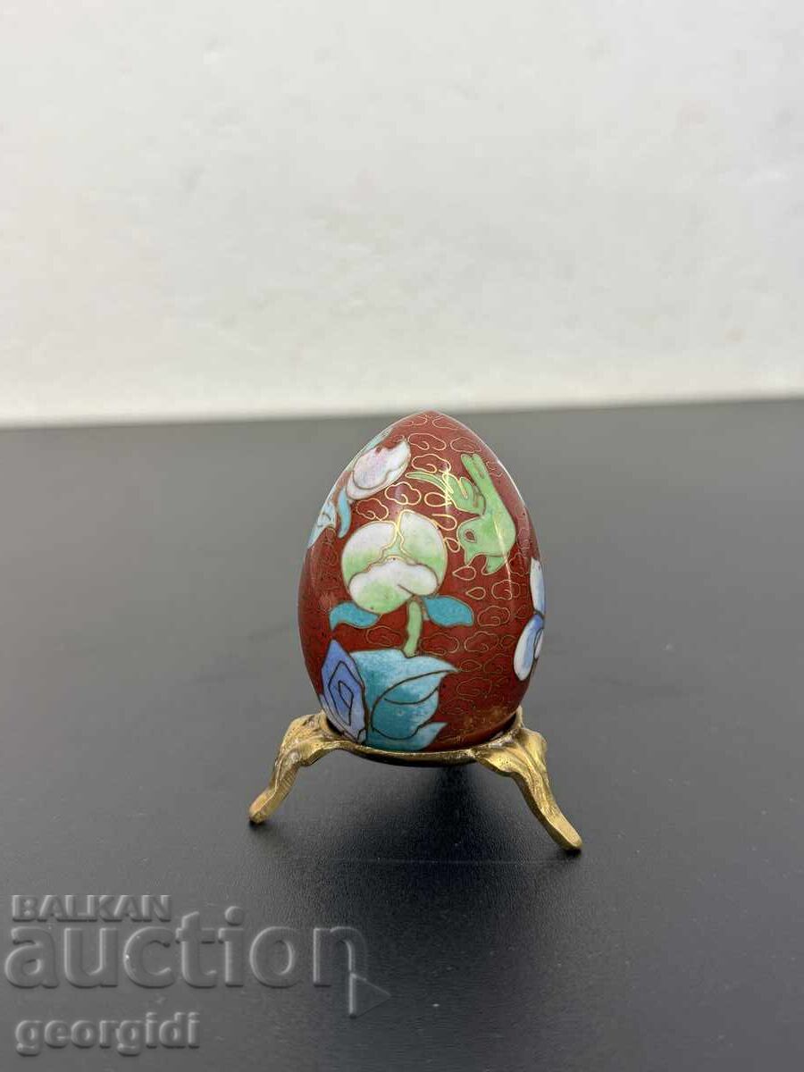 Ou decorativ, realizat în tehnica cloazonné. №7712 cu preț 70.00 BGN | € 35.79 Ou decorativ, realizat în tehnica cloazonné. №7712 cu preț 70.00 BGN | € 35.79