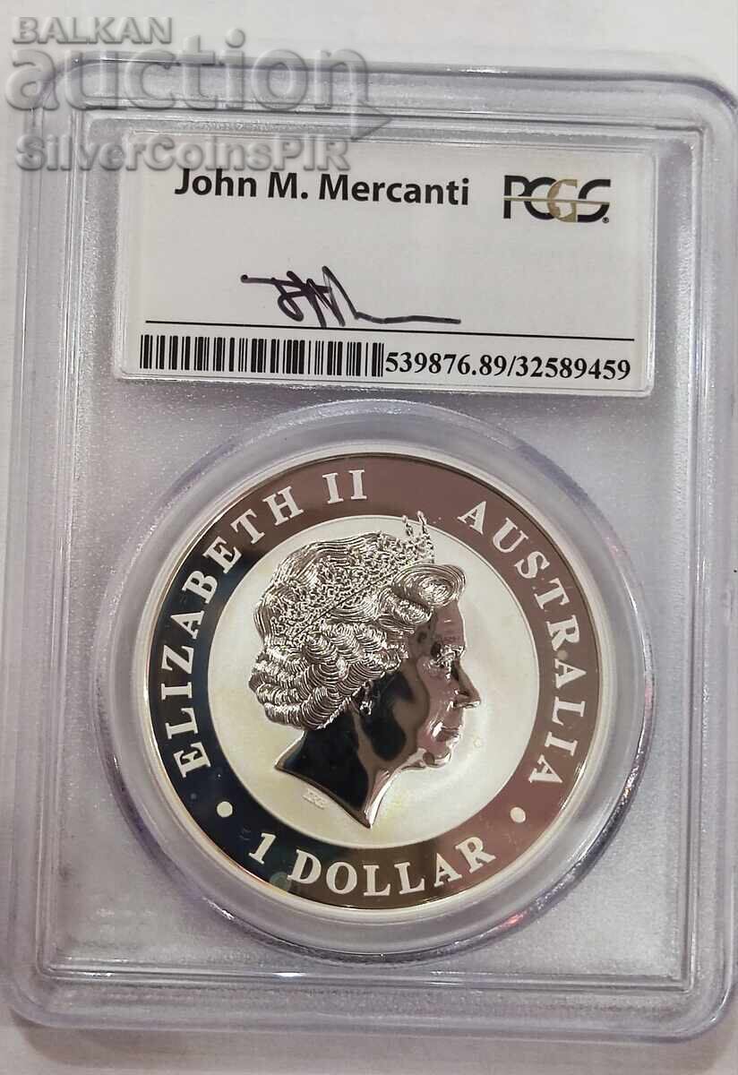 Παράδοση Ασήμι 1 oz Κλινοουράς Αετός 2015 PCGS GEM BU Αυστραλία Παράδοση Ασήμι 1 oz Κλινοουράς Αετός 2015 PCGS GEM BU Αυστραλία