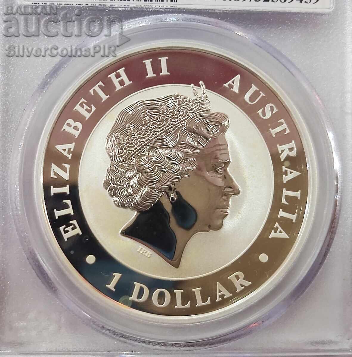 Ασήμι 1 oz Κλινοουράς Αετός 2015 PCGS GEM BU Αυστραλία - 5 Ασήμι 1 oz Κλινοουράς Αετός 2015 PCGS GEM BU Αυστραλία - 5