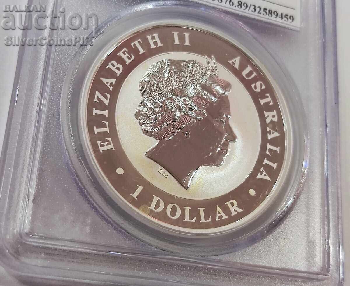 Ασήμι 1 oz Κλινοουράς Αετός 2015 PCGS GEM BU Αυστραλία - 6 Ασήμι 1 oz Κλινοουράς Αετός 2015 PCGS GEM BU Αυστραλία - 6