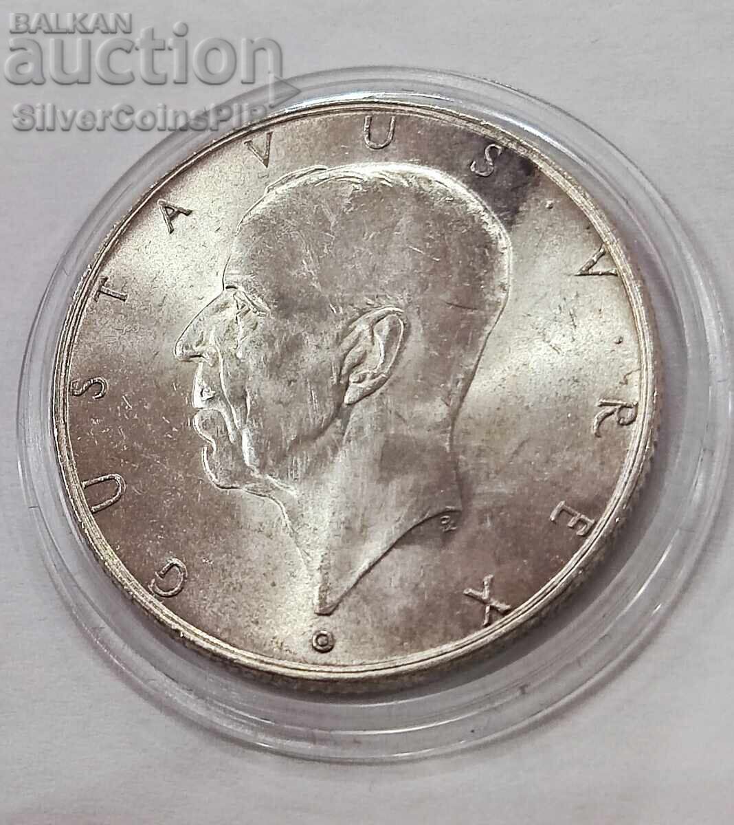 Сребро 2 Крони 1938г. 300г От Заселването на Деуауеар Швеция - 6 Сребро 2 Крони 1938г. 300г От Заселването на Деуауеар Швеция - 6