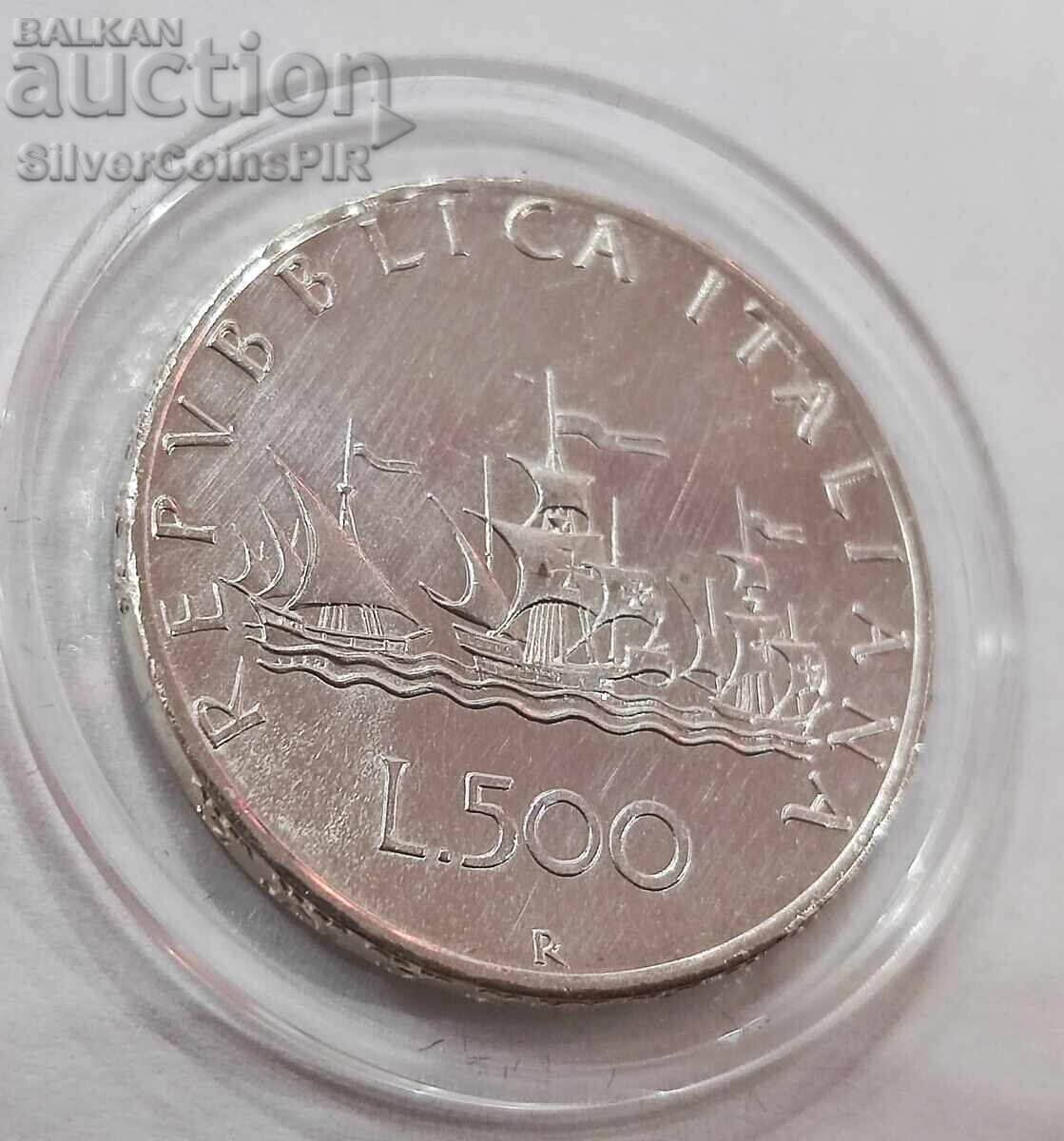 Δημοπρασία Ασημένια 500 Λίρες Νίνα Πίντα Ιταλία Δημοπρασία Ασημένια 500 Λίρες Νίνα Πίντα Ιταλία