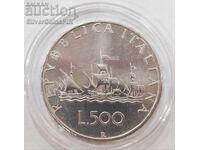 Ασημένια 500 Λίρες Νίνα Πίντα Ιταλία
