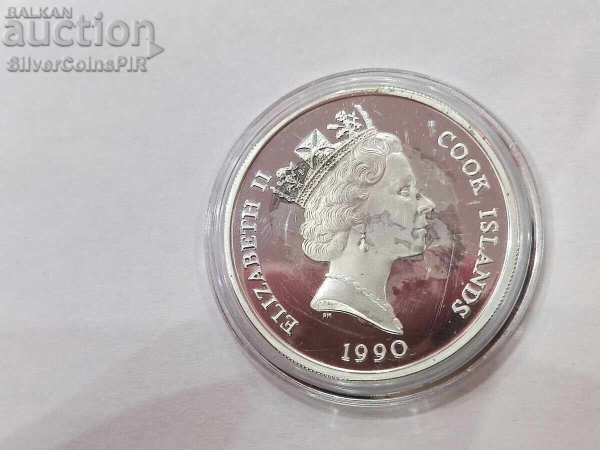 Παράδοση Ασήμι 10$ 500γρ. Αμερική 1990 Νήσοι Κουκ Παράδοση Ασήμι 10$ 500γρ. Αμερική 1990 Νήσοι Κουκ