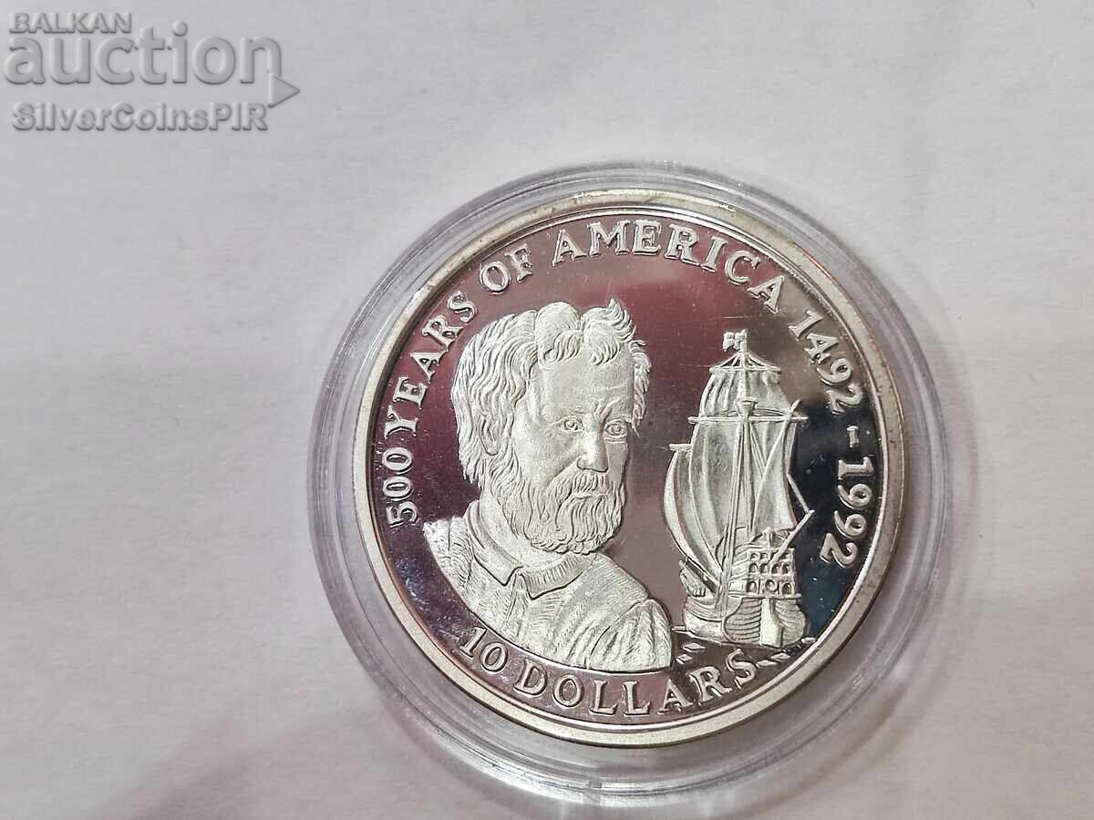 Ασήμι 10$ 500γρ. Αμερική 1990 Νήσοι Κουκ Ασήμι 10$ 500γρ. Αμερική 1990 Νήσοι Κουκ