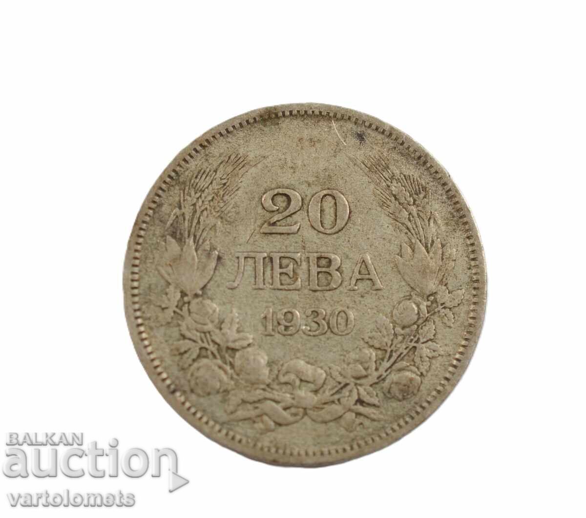 20 Leva 1930 - Bulgaria › Tsar Boris III 20 Leva 1930 - Bulgaria › Tsar Boris III