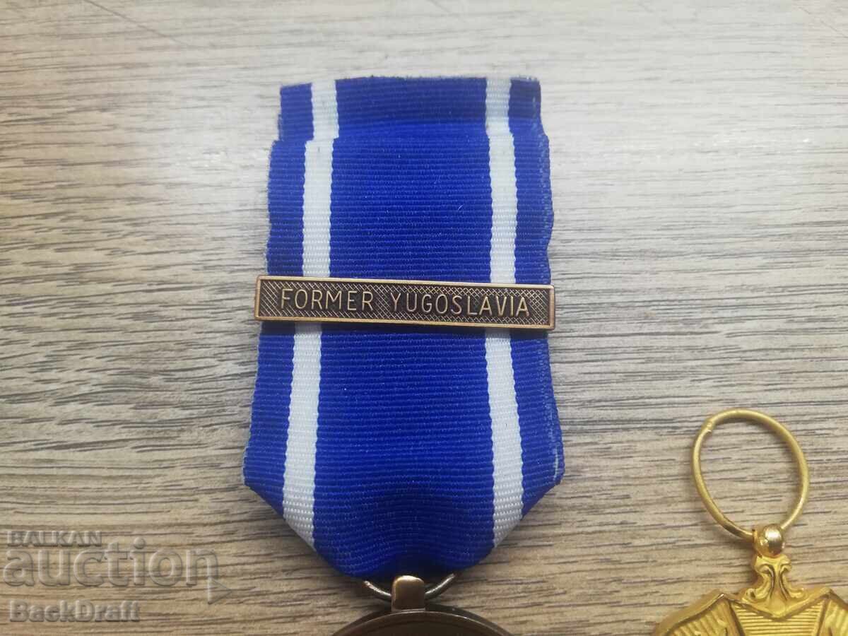 Lot ot voenni medali na NATO ot bivsha Yugoslaviya i orden, znak Belgiya με τιμή 34.90 BGN | € 17.84 Lot ot voenni medali na NATO ot bivsha Yugoslaviya i orden, znak Belgiya με τιμή 34.90 BGN | € 17.84