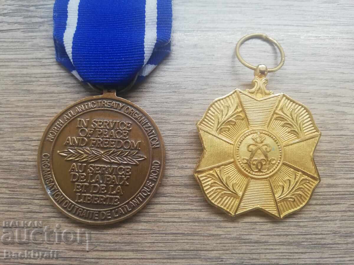 Lot ot voenni medali na NATO ot bivsha Yugoslaviya i orden, znak Belgiya - 5 Lot ot voenni medali na NATO ot bivsha Yugoslaviya i orden, znak Belgiya - 5