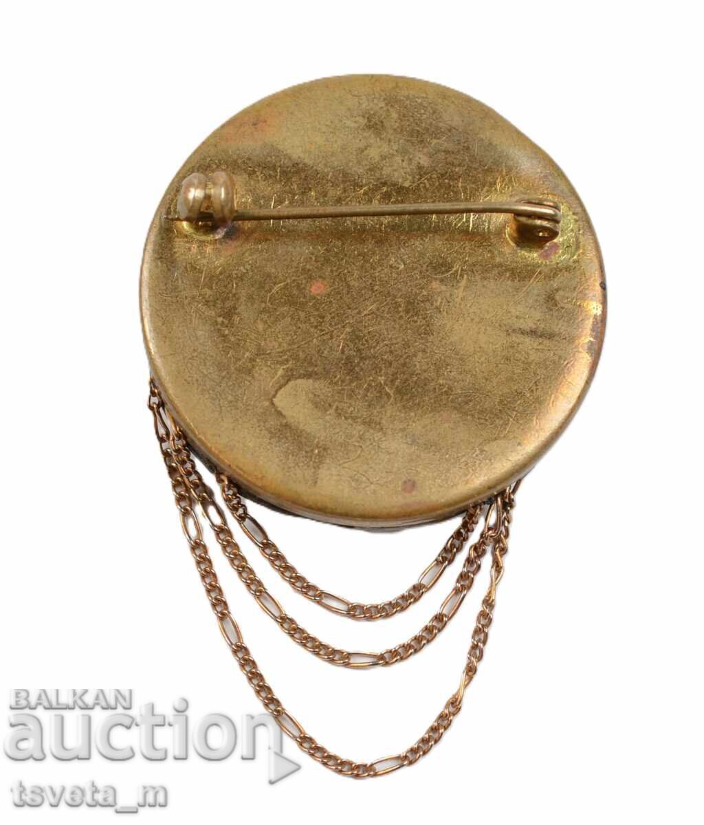 Delivery of Antique brooch with turquoise, early 20th century Delivery of Antique brooch with turquoise, early 20th century