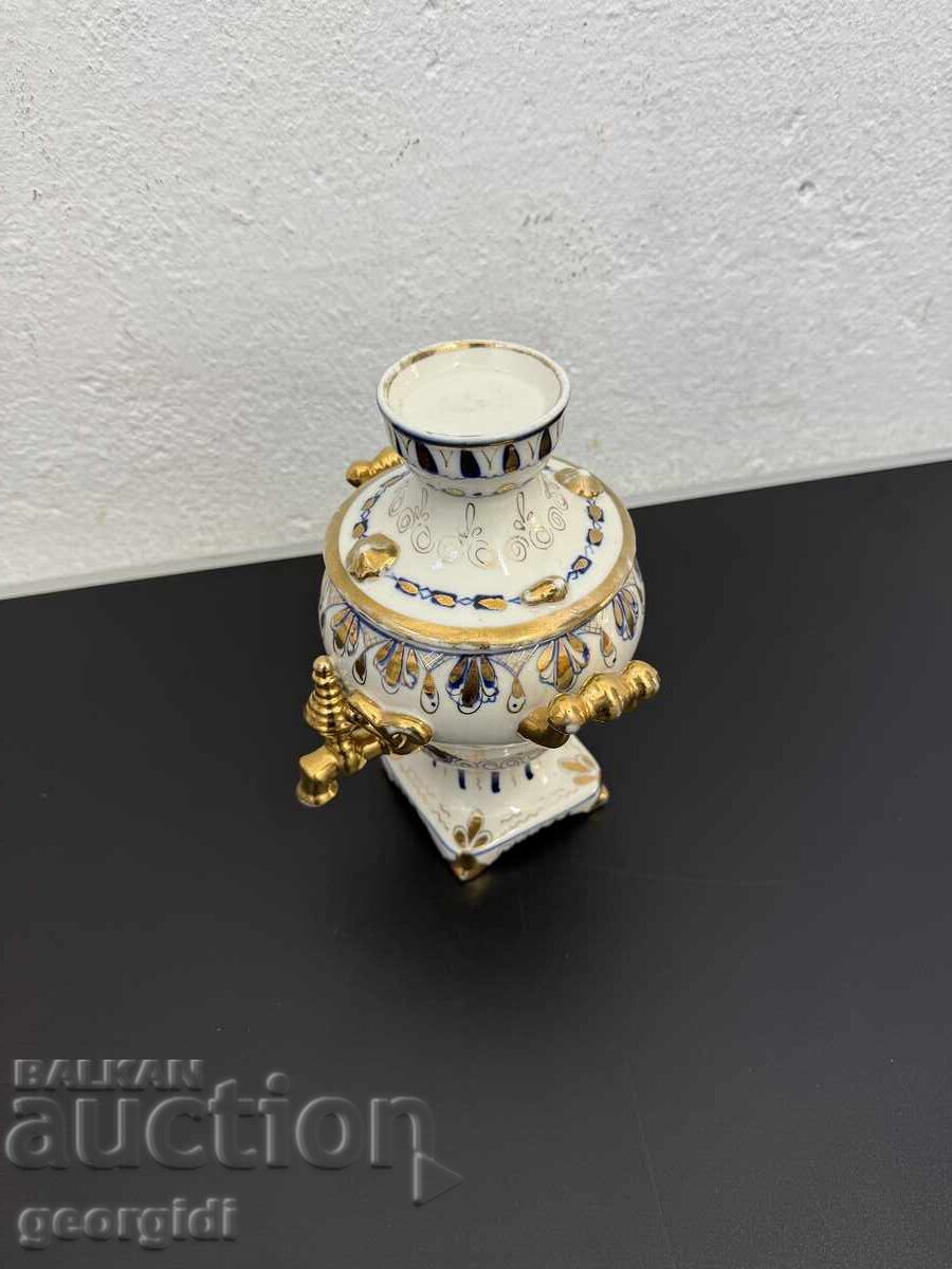 Παράδοση Αντίκα πορσελάνινος σαμοβάς "Γκζελ". №7716 Παράδοση Αντίκα πορσελάνινος σαμοβάς "Γκζελ". №7716