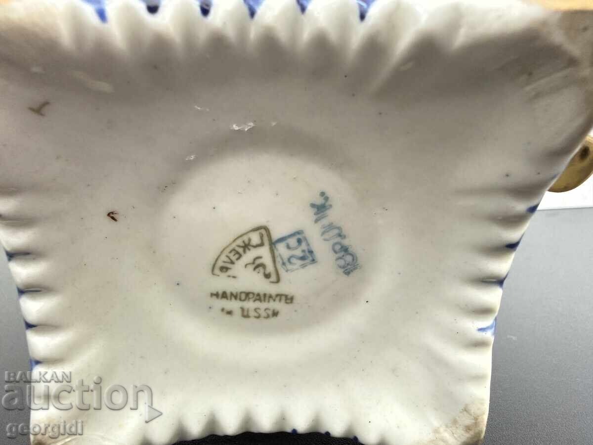 Αντίκα πορσελάνινος σαμοβάς "Γκζελ". №7716 - 7 Αντίκα πορσελάνινος σαμοβάς "Γκζελ". №7716 - 7