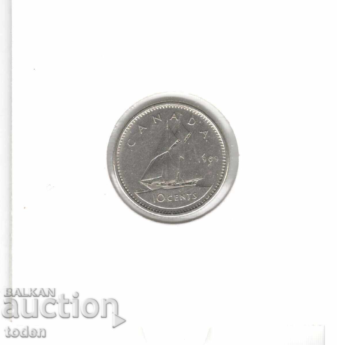 Аукцион Canada-10 Cents-1969-KM# 77.1-Elizabeth II 2nd portrait Аукцион Canada-10 Cents-1969-KM# 77.1-Elizabeth II 2nd portrait