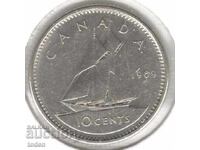 Καναδάς - 10 Σεντς - 1969 - KM# 77.1 - Ελισάβετ Β' 2ο πορτρέτο