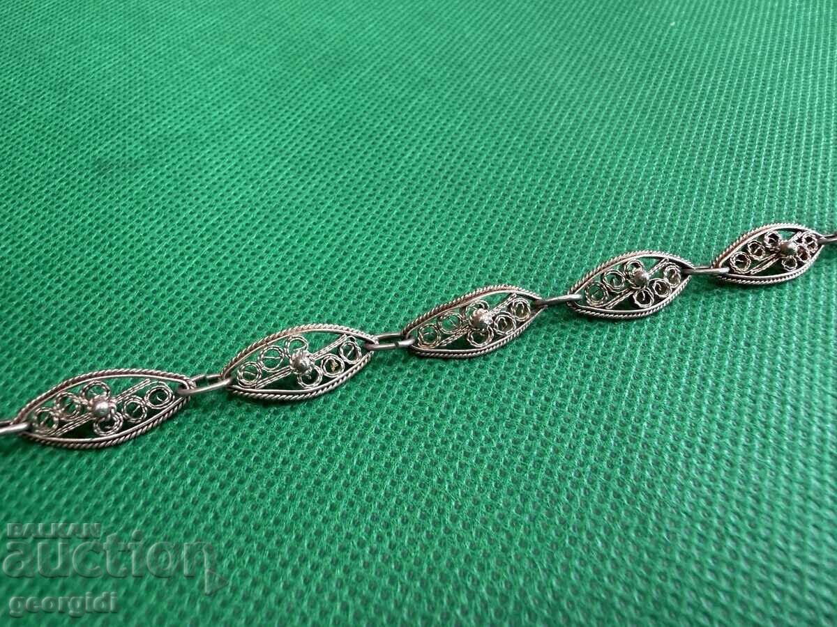 Δημοπρασία Χειροποίητο ασημένιο βραχιόλι φιλιγκράν. Νο. 7719 Δημοπρασία Χειροποίητο ασημένιο βραχιόλι φιλιγκράν. Νο. 7719