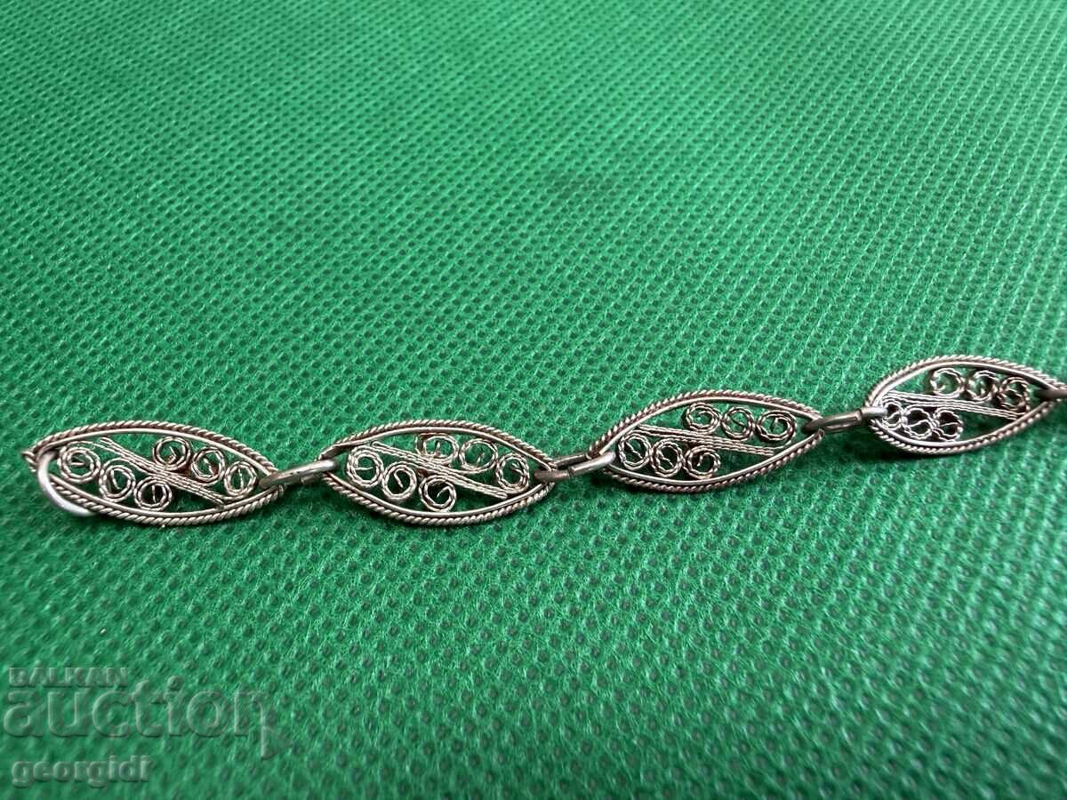 Χειροποίητο ασημένιο βραχιόλι φιλιγκράν. Νο. 7719 - 6 Χειροποίητο ασημένιο βραχιόλι φιλιγκράν. Νο. 7719 - 6