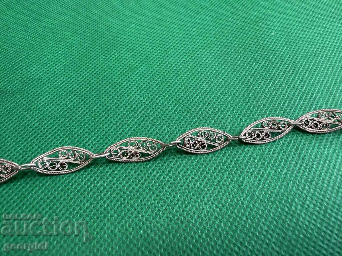 Χειροποίητο ασημένιο βραχιόλι φιλιγκράν. Νο. 7719 - 7 Χειροποίητο ασημένιο βραχιόλι φιλιγκράν. Νο. 7719 - 7