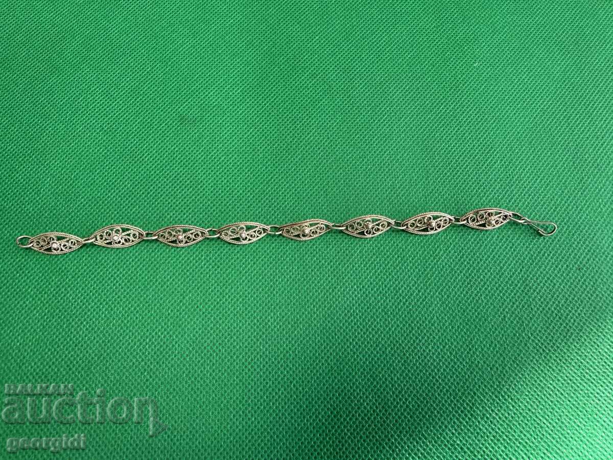 Χειροποίητο ασημένιο βραχιόλι φιλιγκράν. Νο. 7719 Χειροποίητο ασημένιο βραχιόλι φιλιγκράν. Νο. 7719