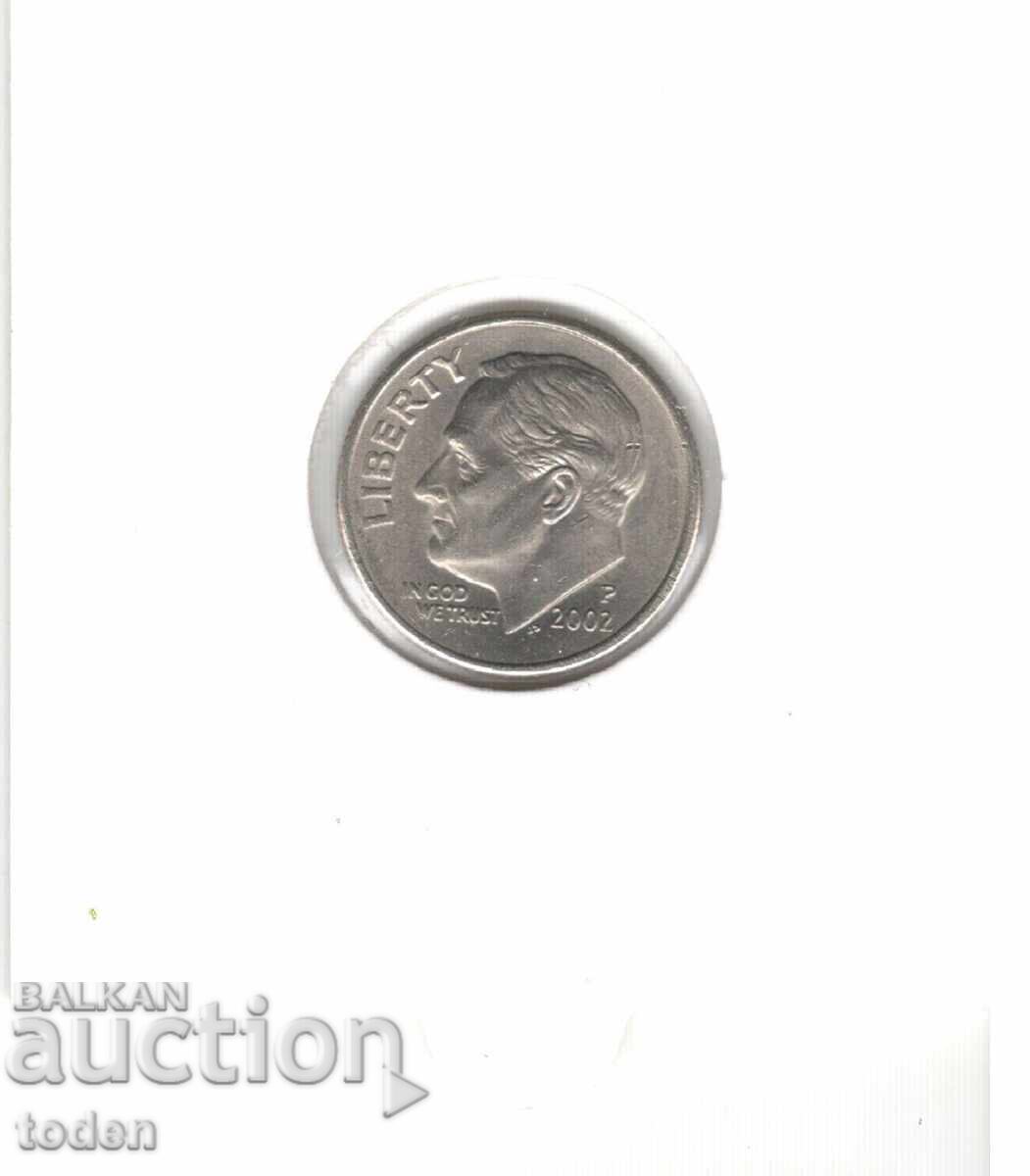 Licitație Statele Unite - 1 Dime - 2002 P - KM# 195a - Dime Roosevelt