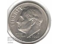 Ηνωμένες Πολιτείες - 1 Δέκα λεπτά - 2002 P - KM# 195a - Roosevelt Δέκα λεπτά