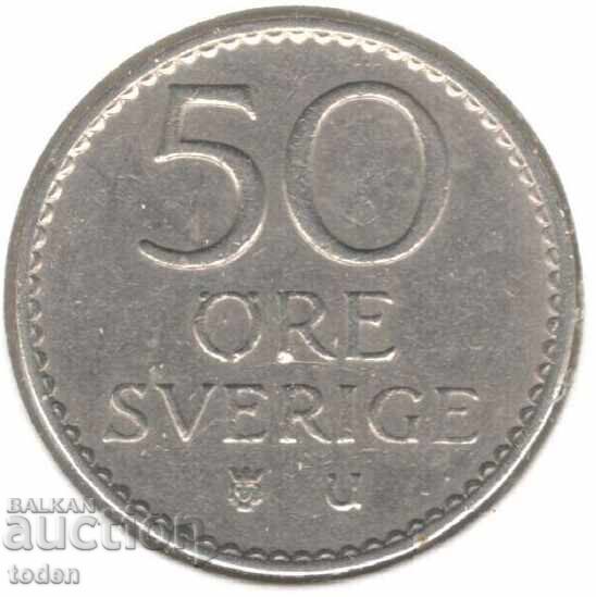 Sweden-50 Øre-1963 u-KM# 837-Gustaf VI Adolf с цена 1.00 лв. | € 0.51 Sweden-50 Øre-1963 u-KM# 837-Gustaf VI Adolf с цена 1.00 лв. | € 0.51