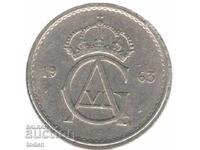 Σουηδία-50 Øre-1963 u-KM# 837-Gustaf VI Adolf