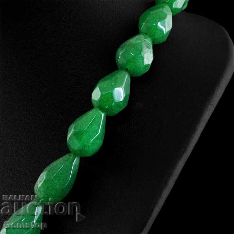 Emerald Faceted Single-Row Necklace from 1st! with price 0.01 BGN | € 0.01 Emerald Faceted Single-Row Necklace from 1st! with price 0.01 BGN | € 0.01