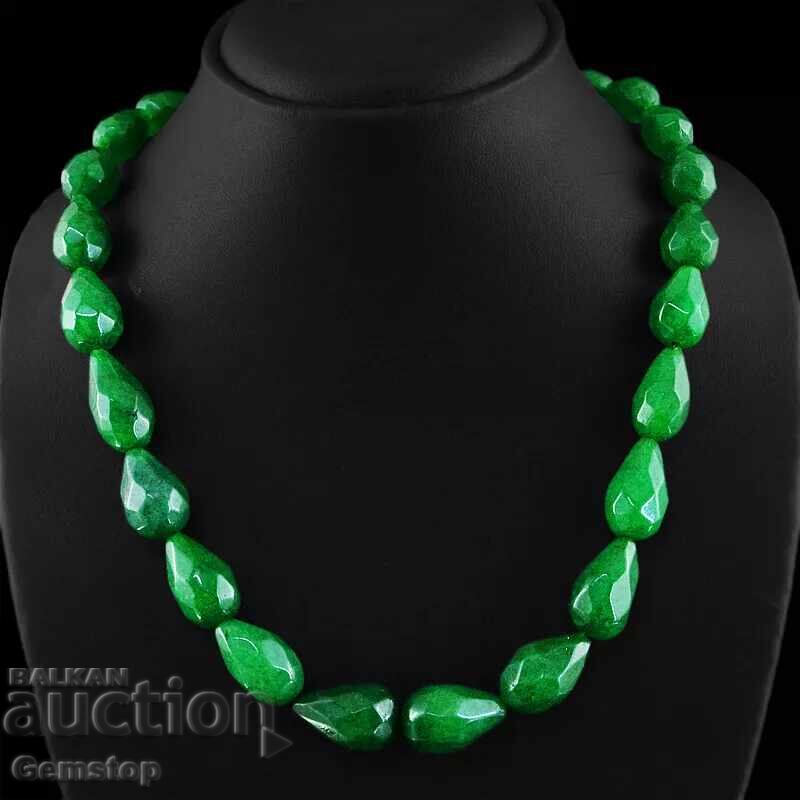 Emerald Faceted Single-Row Necklace from 1st! Emerald Faceted Single-Row Necklace from 1st!