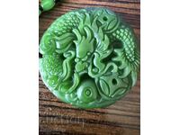 BZTS! 305k-tă pandantiv amulet natural de jad dragon din 1st!