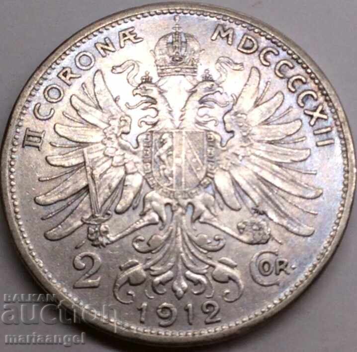 Αυστρία 2 κορώνες 1912 Franz Joseph ασημένια Πατίνα Αυστρία 2 κορώνες 1912 Franz Joseph ασημένια Πατίνα