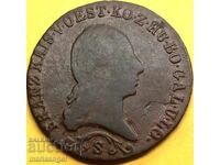1 кройцер 1812 Австрия S - Кремнитц кайзер Франц I 25мм