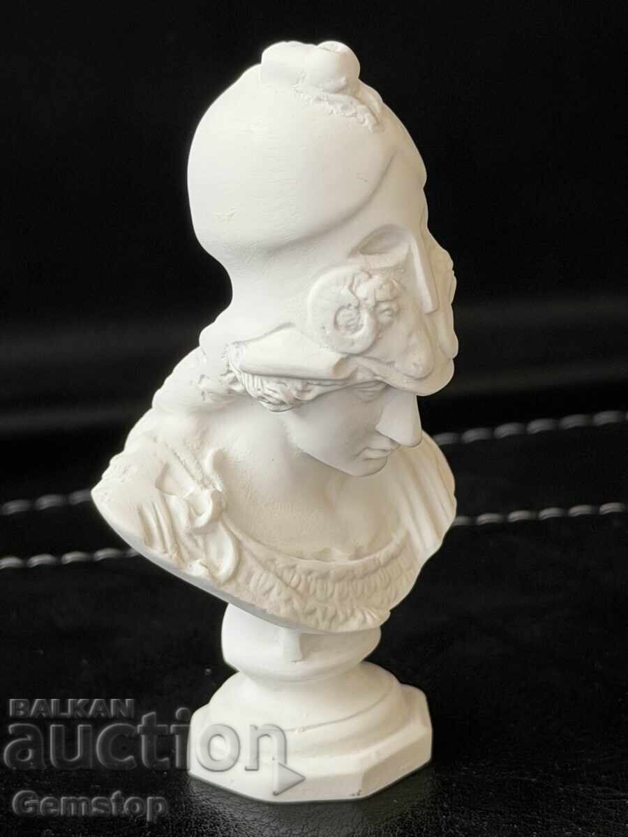 БЗЦ! 47 грама бюст Александър Велики с шлем от 1 ст! БЗЦ! 47 грама бюст Александър Велики с шлем от 1 ст!