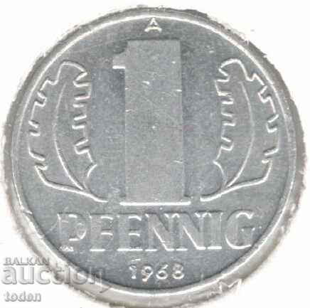 Γερμανία D.R. - 1 Pfennig - 1968 A - KM# 8 Γερμανία D.R. - 1 Pfennig - 1968 A - KM# 8