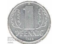 Γερμανία D.R. - 1 Pfennig - 1968 A - KM# 8
