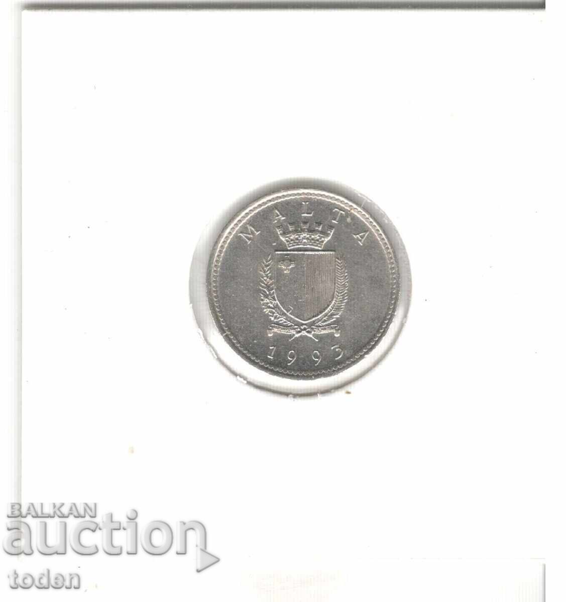 Аукцион Malta-2 Cents-1993-KM# 94 Аукцион Malta-2 Cents-1993-KM# 94