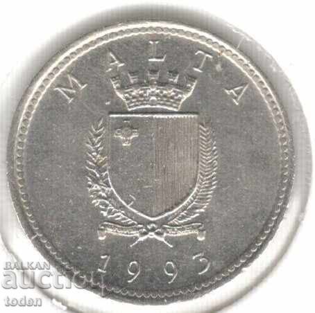 Malta-2 Cents-1993-KM# 94 Malta-2 Cents-1993-KM# 94