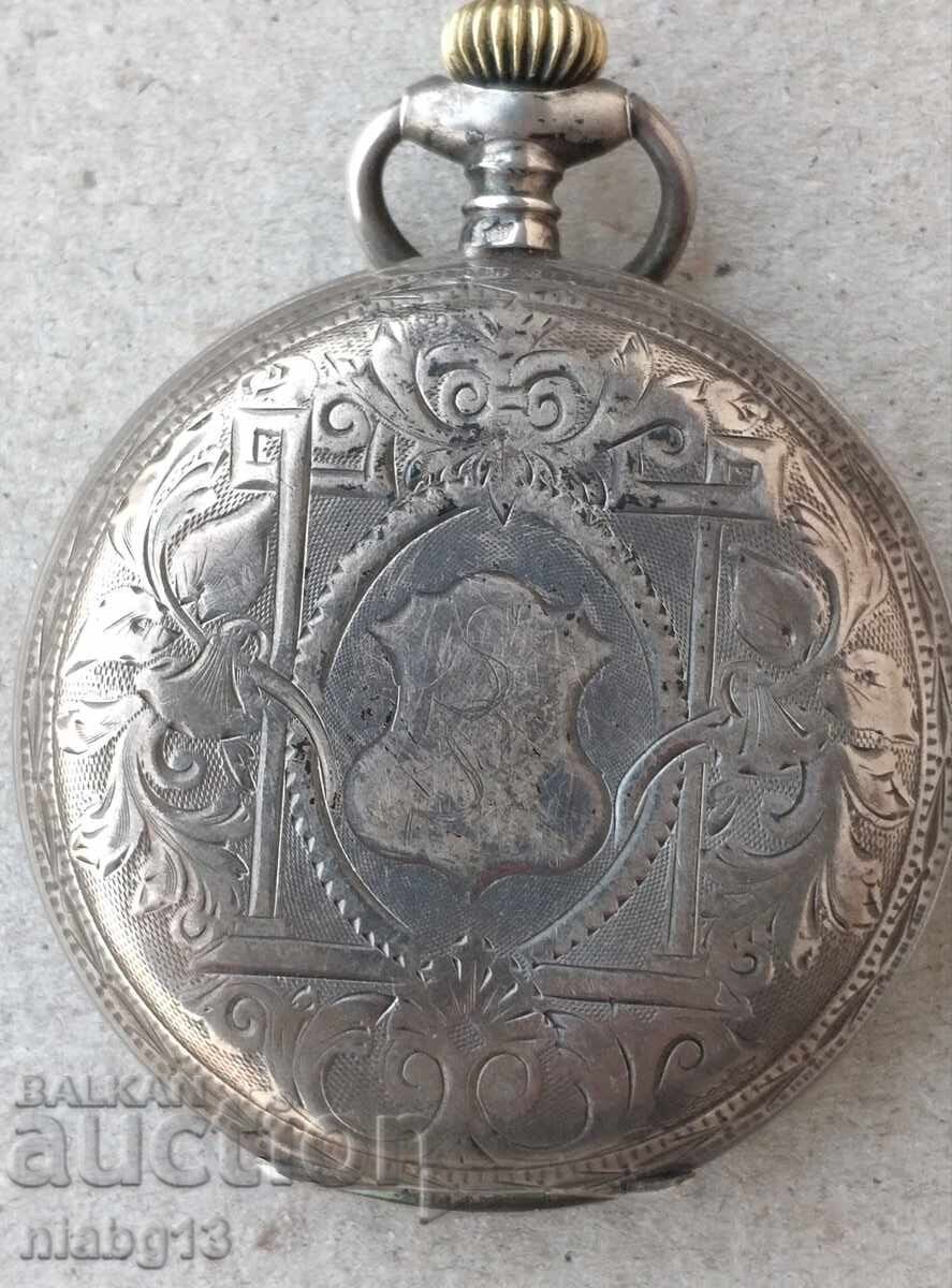 Ασημένιο ρολόι τσέπης με τιμή € 80.78 | 157.99 BGN