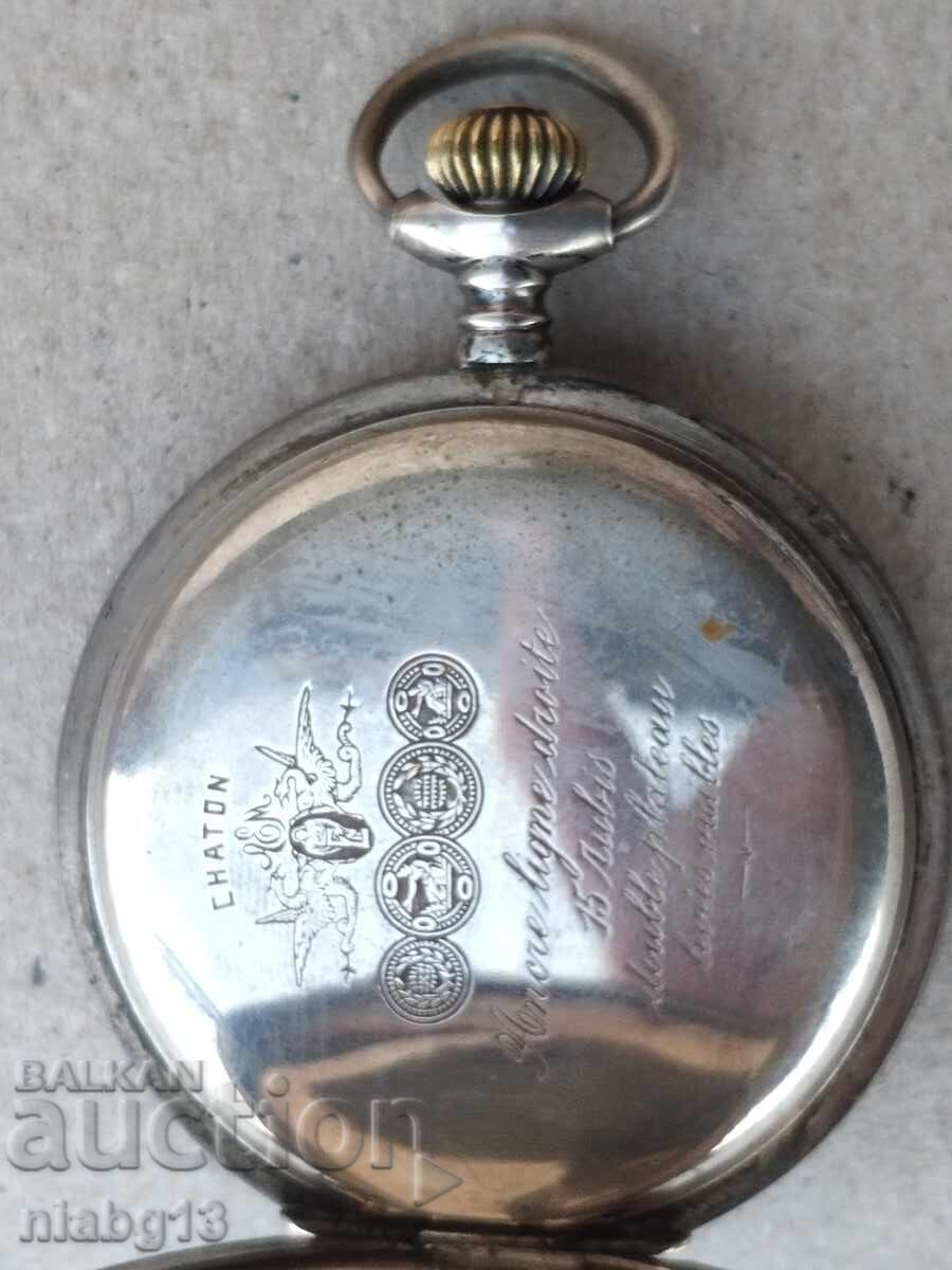 Ασημένιο ρολόι τσέπης - 6