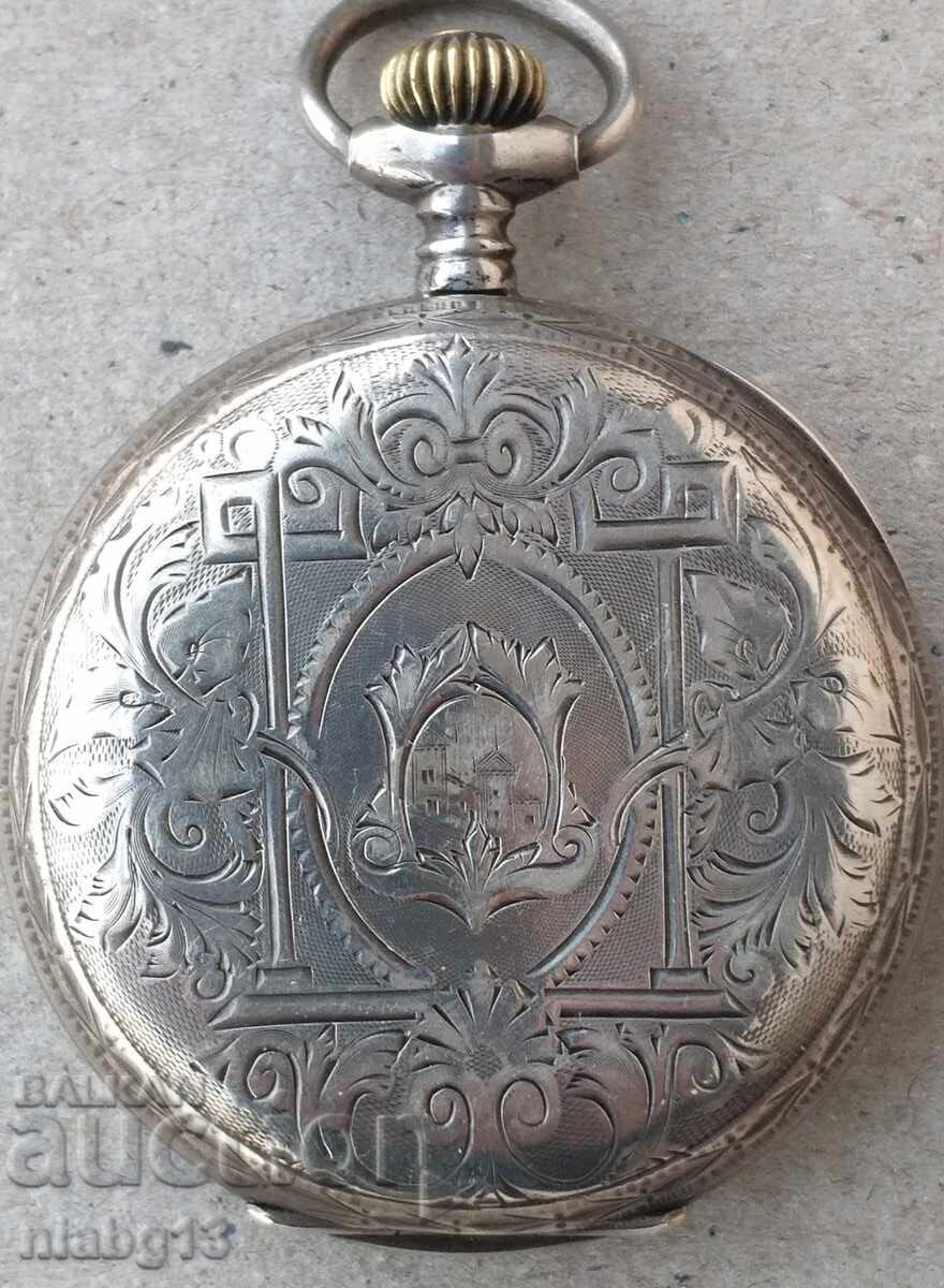 Ασημένιο ρολόι τσέπης - 7