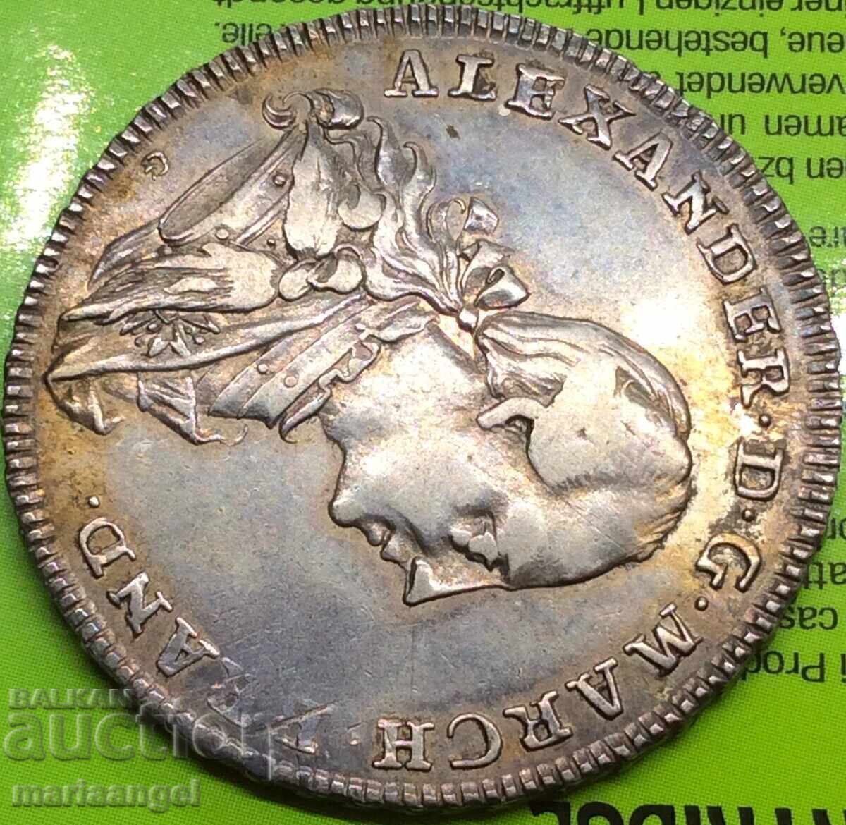 Brandenburg-Ansbakh 1/2 Taler 1775 Germania Alexandru argint - 5 Brandenburg-Ansbakh 1/2 Taler 1775 Germania Alexandru argint - 5