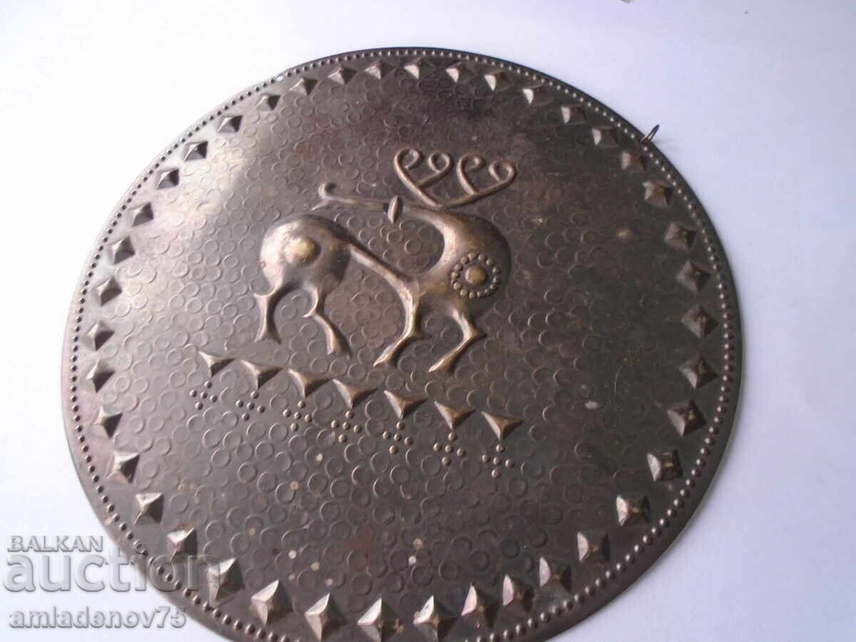 Παράδοση Αρτιστική μεταλλική απλίκα, πάνελ, 10 εκ Παράδοση Αρτιστική μεταλλική απλίκα, πάνελ, 10 εκ