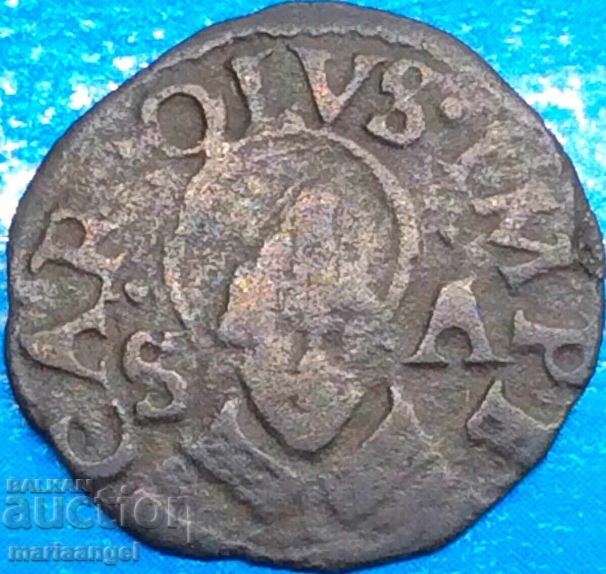 Quattrino Carol V Habsburg Sf. Ambrozie Italia Quattrino Carol V Habsburg Sf. Ambrozie Italia